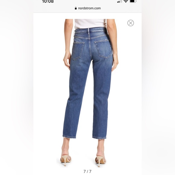 Frame le original triple needle straight high rise jeans - Picture 2 of 11